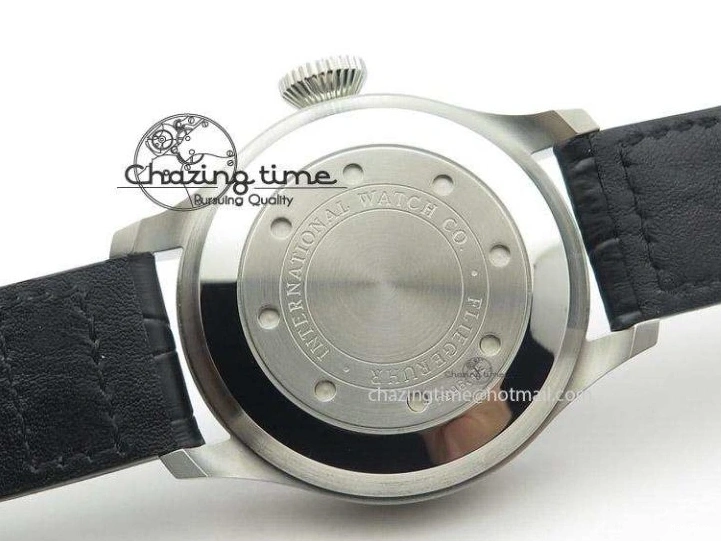 MIROTIME 0124 Timeless Big Pilot Real PR IW500901 ZF 1:1 Best Edition On Black Leather Strap A 7340